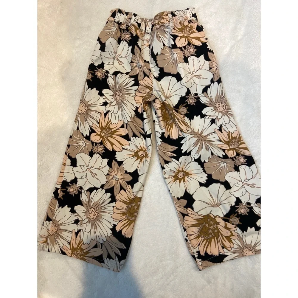 Floral Wide-Leg Pants